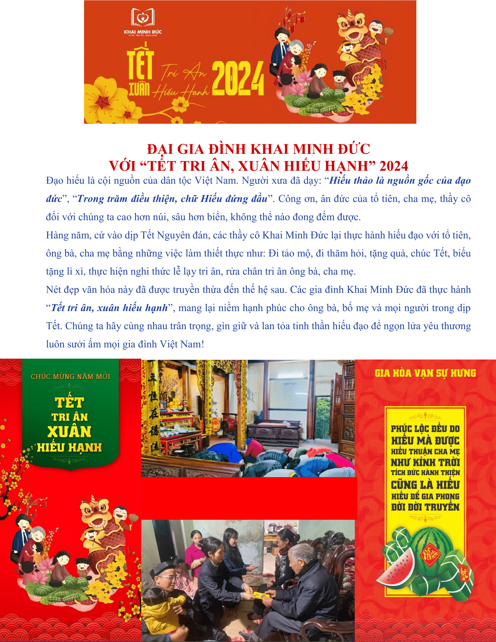 Bản tin Khai Minh Đức - Chào Xuân Giáp Thìn 2024-8